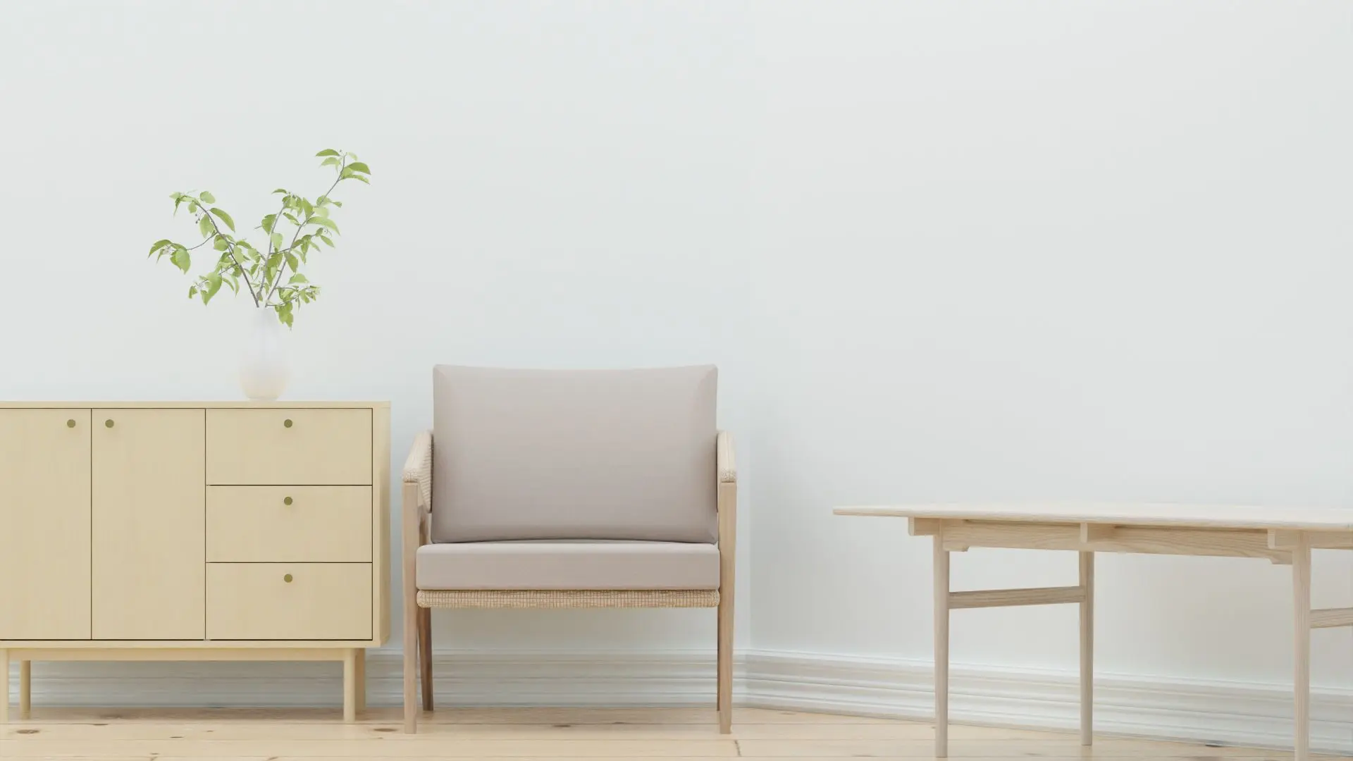 Minimalistisch, verfijnd interieur