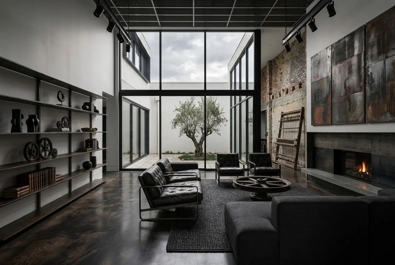 Stoer, industrieel interieur
